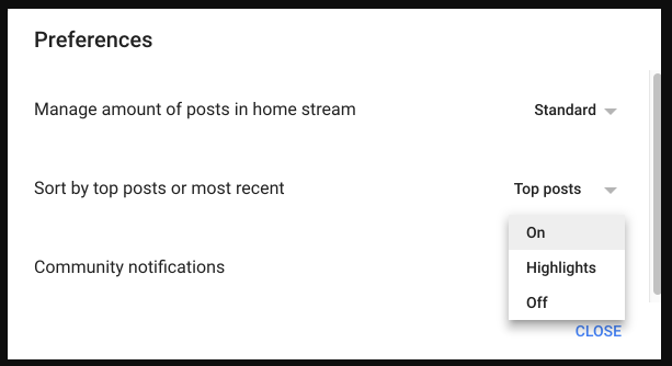 Blog-Suscríbete a las notificaciones sobre lo más relevante de las comunidades y colecciones Google+