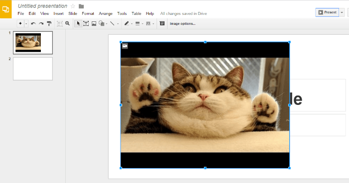 Insertar vídeos de Google Drive en Google Slides