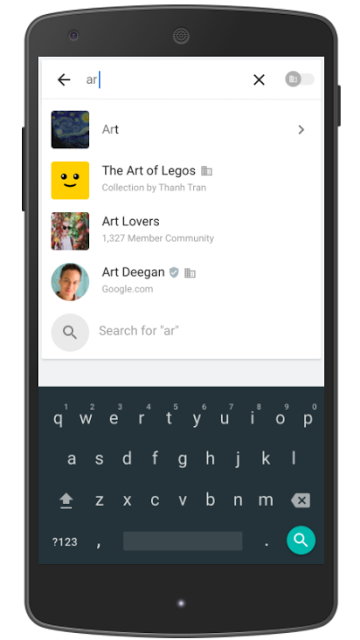 Conoce los nuevos filtros y opciones de búsqueda de Google+