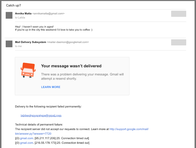 Brinda soporte más fácilmente a tus usuarios de gmail, con los mensajes de devolución y encabezados mejorados.