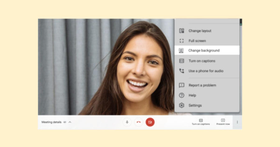 Reemplaza el fondo en Google Meet