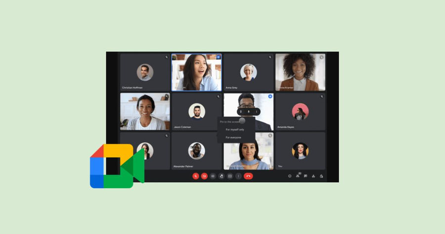 Los organizadores de Google Meet pueden fijar varios mosaicos para todos los participantes de una reunión