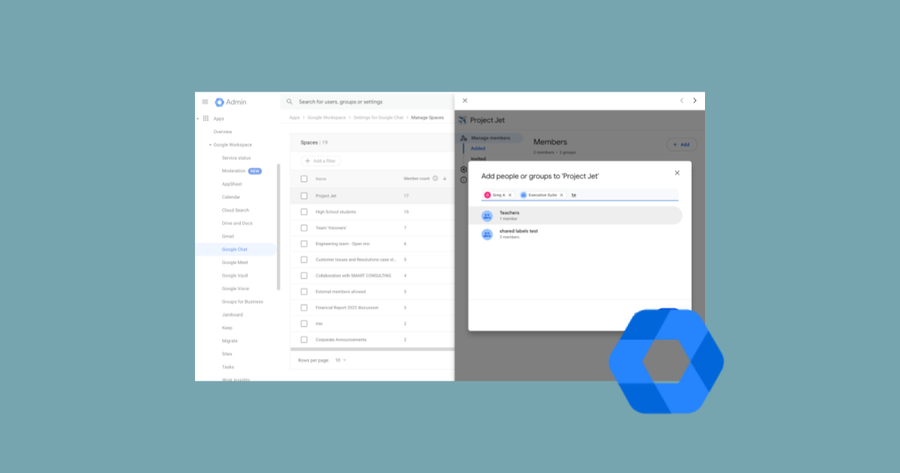 Realizamos nuevas mejoras en la herramienta de administración de espacios para administradores: Agrega múltiples miembros o grupos y verifica la configuración y sus detalles