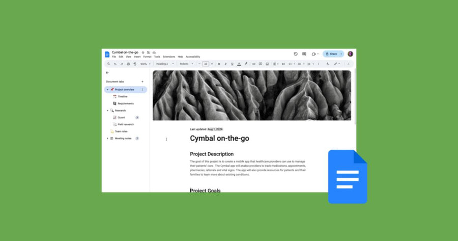 Nuevas pestañas de documentos en Google Docs para una mejor organización