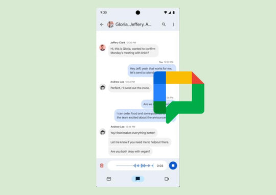 Envía mensajes de voz en Google Chat