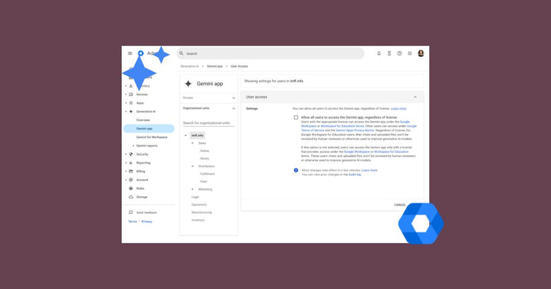 La aplicación Gemini ahora es un servicio principal con protección de datos de nivel empresarial para más ediciones de Google Workspace