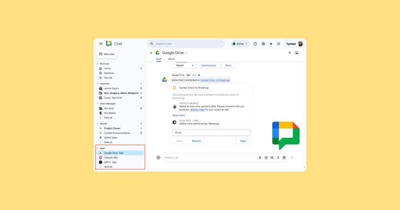 Organiza fácilmente tus conversaciones de Google Chat en secciones personalizadas