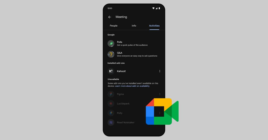 Los complementos de Google Meet ahora están disponibles en dispositivos Android