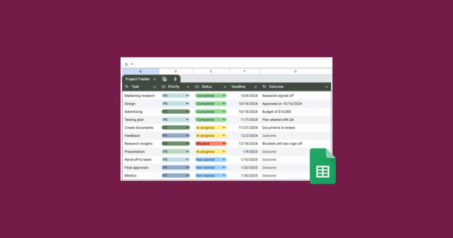 Mejoras en las referencias de tablas en Google Sheets
