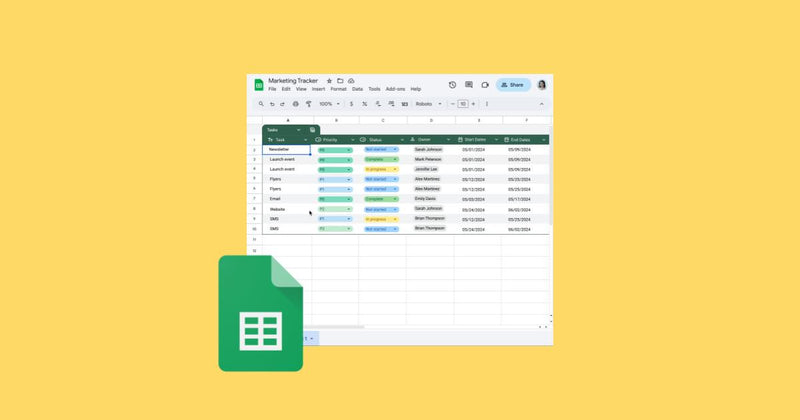 Nuevas formas de formatear y organizar datos rápidamente con tablas en Hojas de cálculo de Google