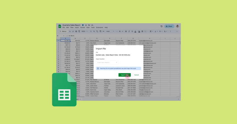 Ahora disponible de forma general: Importa archivos sensibles de Excel y conviértelos en Hojas de cálculo de Google con encriptación del cliente