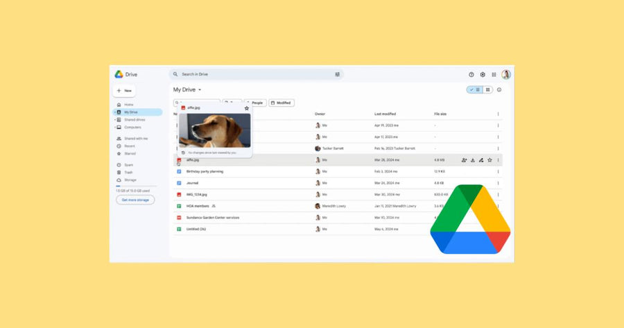 Obtén una vista previa de los archivos en Google Drive con la nueva función de tarjeta emergente
