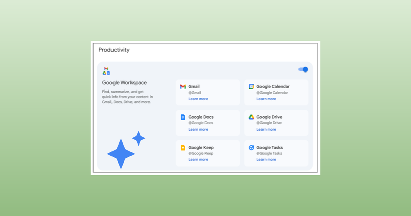 Extensiones de Gemini en Google Calendar, Keep y Tasks