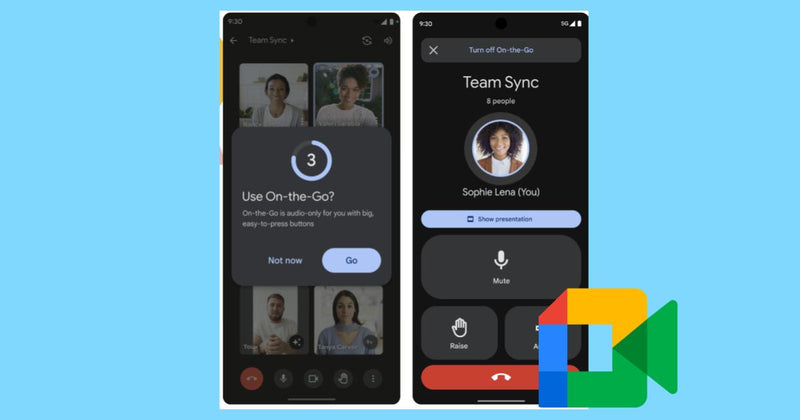 Usa fácilmente el modo Sobre la marcha de Google Meet