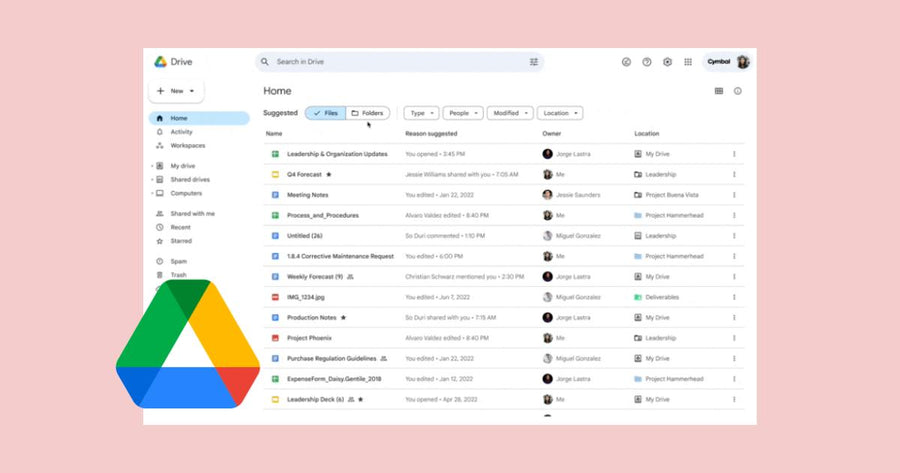 Presentamos la nueva vista de la página principal de Google Drive