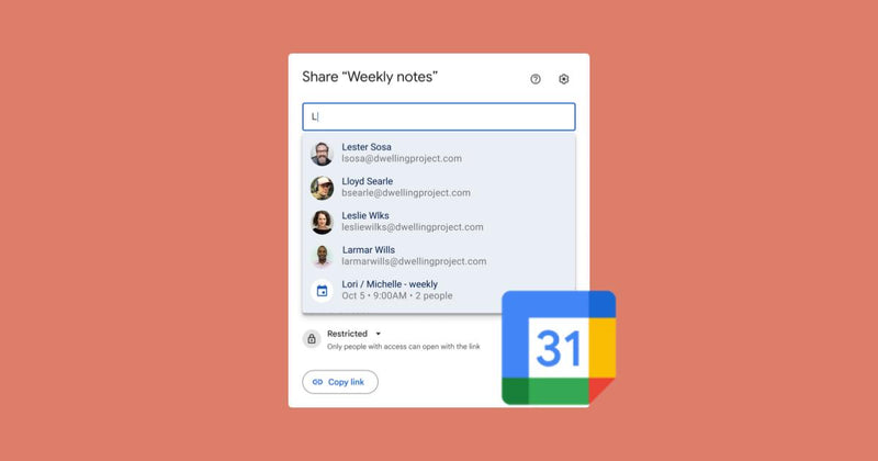 Comparte fácilmente archivos de Google Drive con los asistentes a las reuniones en Calendario de Google