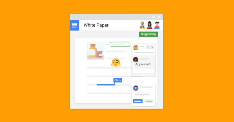 Inserta emojis en línea con el texto en Google Docs
