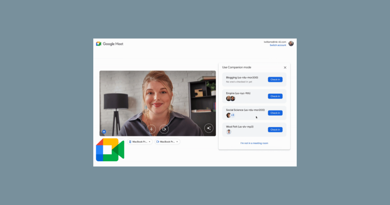 Anuncia tu llegada a la sala de reuniones directamente desde la sala de espera de Google Meet