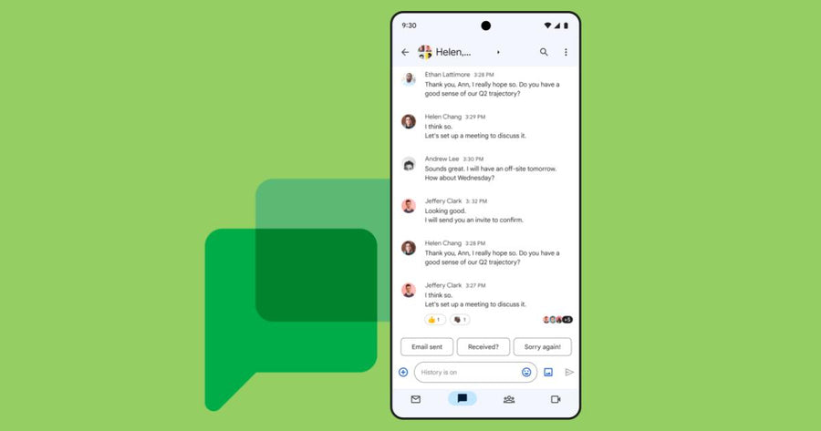 Ve las confirmaciones de lectura de los mensajes directos en grupos de Google Chat
