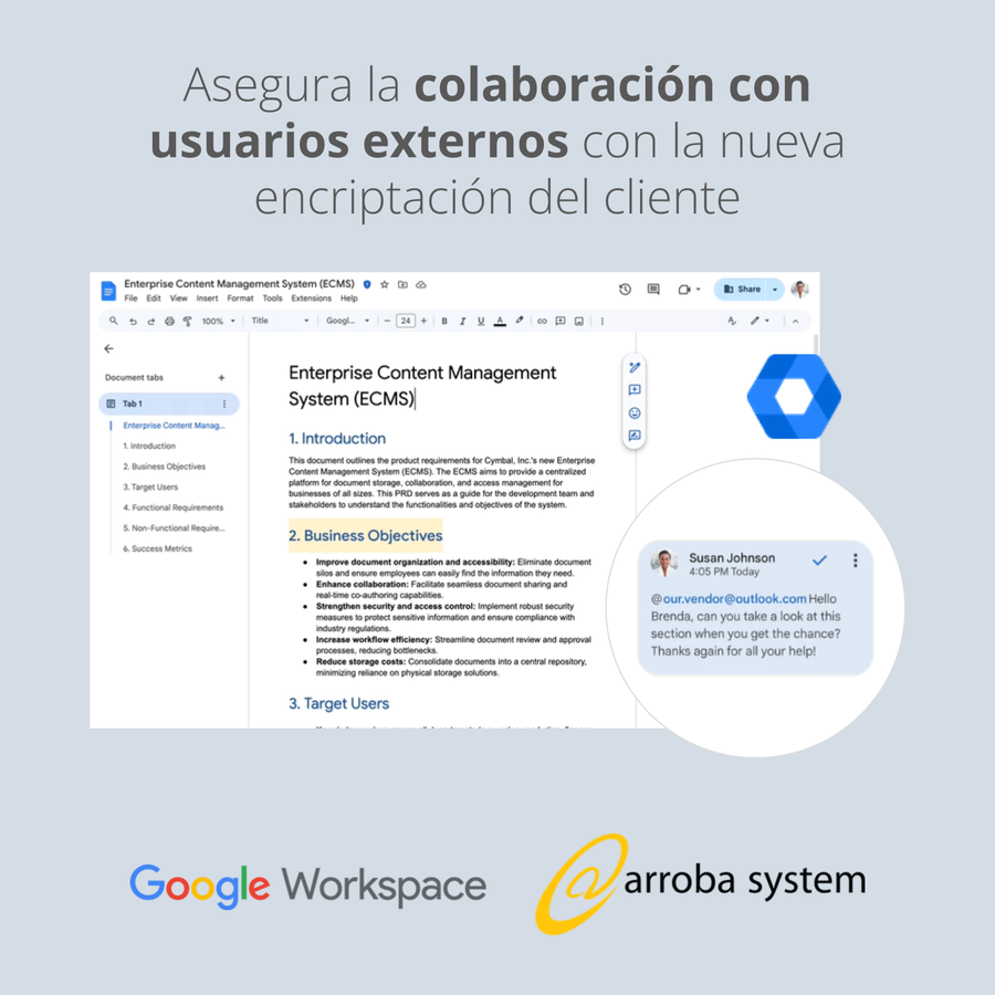 Asegura la colaboración con usuarios externos con la nueva encriptación del cliente