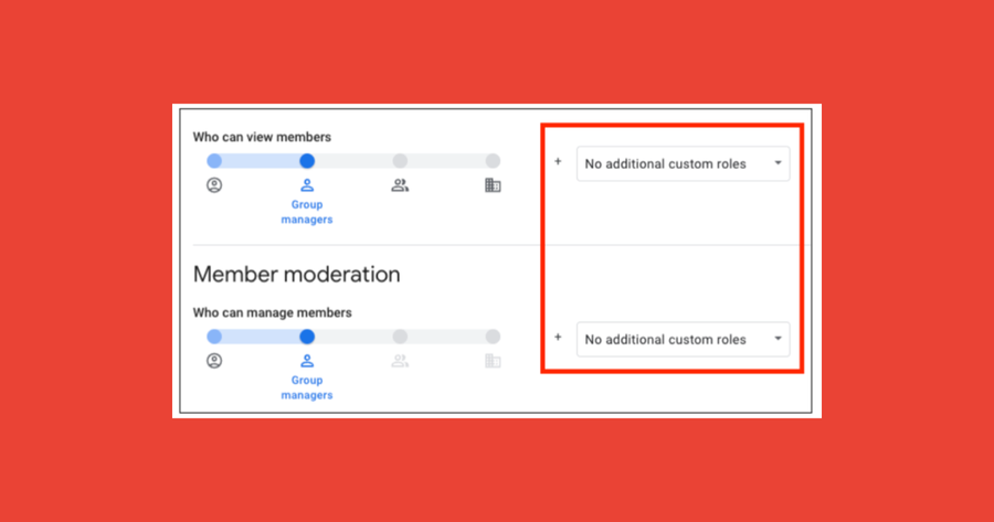 Cambios en “Quién puede gestionar” y “Quién puede ver” miembros en Google Groups