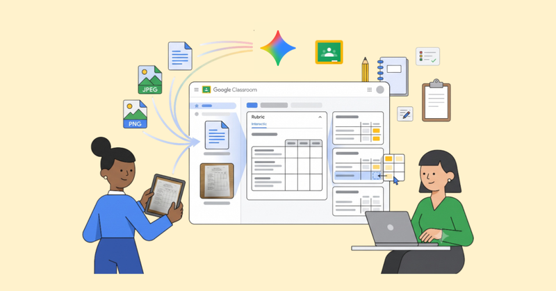 Convierte documentos e imágenes en rúbricas de Google Classroom con Gemini