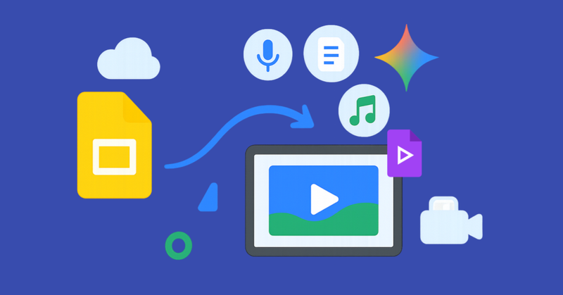 Convierte tus presentaciones de Google Slides en videos con voz, guión y música gracias a Gemini y Google Vids