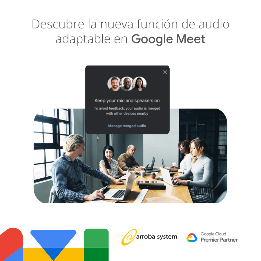 Descubre la nueva función de audio adaptable en Google Meet