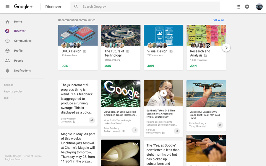 Nuevo ‘Discover Stream’ en G+