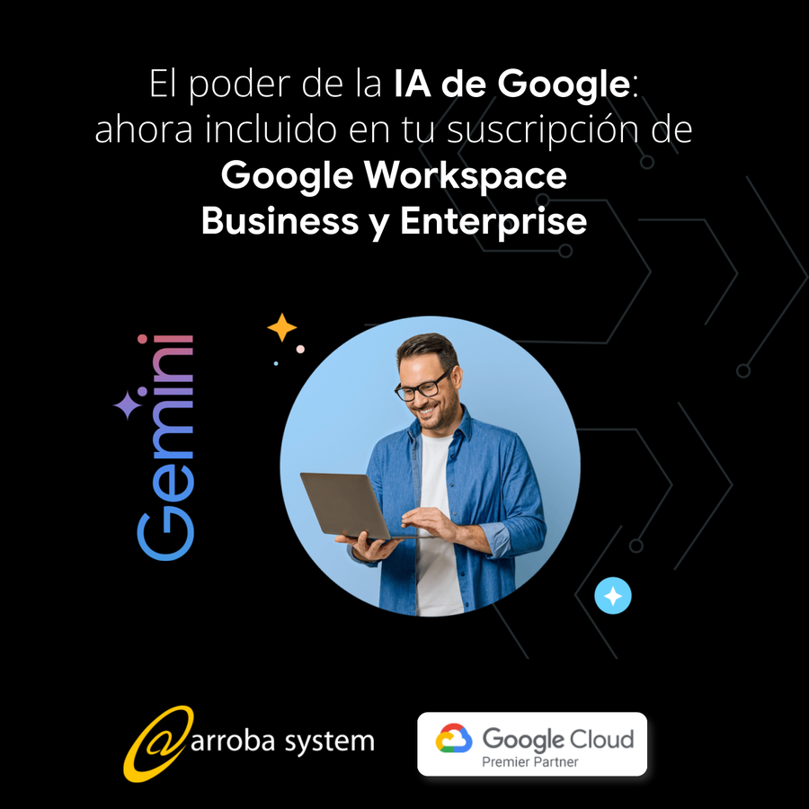 El poder de la IA de Google: ahora incluido en tu suscripción de Google Workspace Business y Enterprise