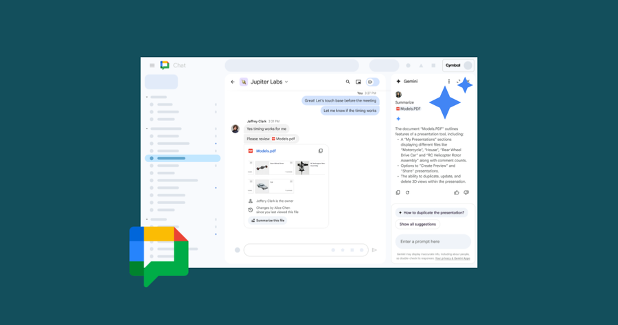 Google Chat ahora resume más archivos (¡y tú ganas más tiempo!)