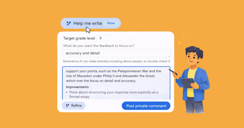 Google Classroom ahora usa IA para ayudarte a dar retroalimentación personalizada (y ahorrarte horas de trabajo)