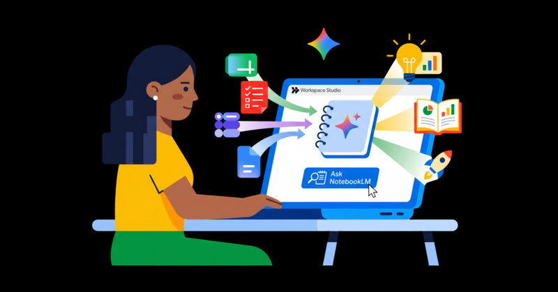 Persona utilizando herramientas de inteligencia artificial en portátil para automatizar tareas y analizar información empresarial digital.