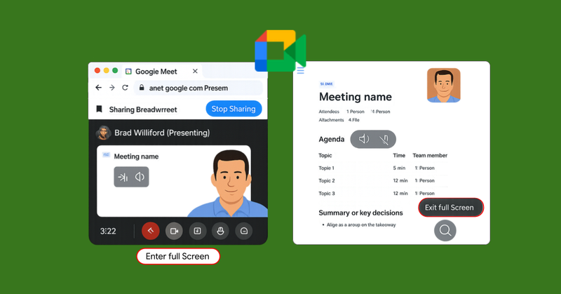 Google Meet ahora permite ver presentaciones en pantalla completa (¡por fin!)
