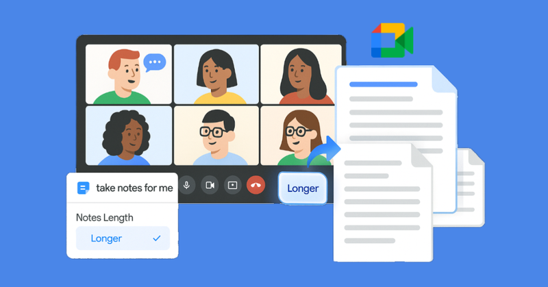 Google Meet ahora te permite tomar notas más largas en reuniones importantes