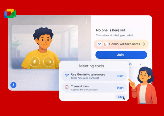 Google Meet añade más control para “Toma notas por mí”