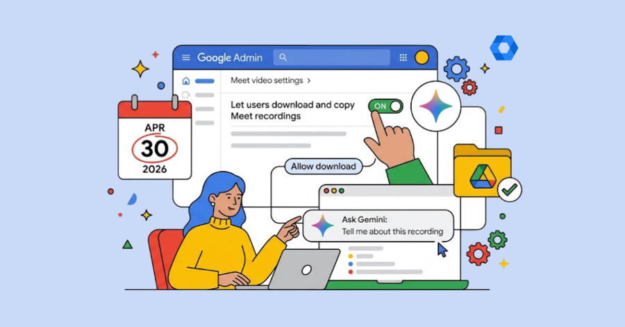 Mujer usando portátil gestiona ajustes de grabación en panel digital con opciones activadas, calendario y herramientas colaborativas coloridas