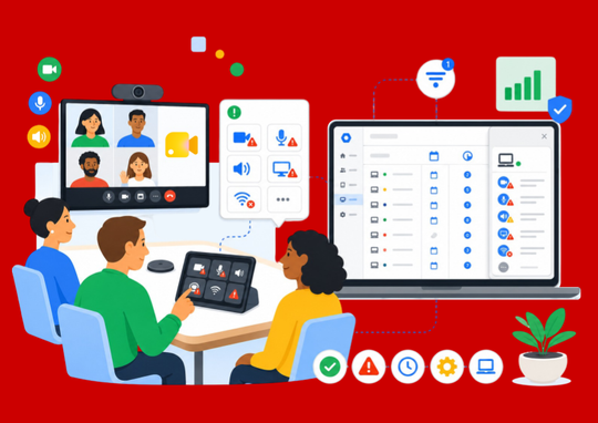 Google Meet hardware mejora el reporte de problemas y facilita la administración de dispositivos