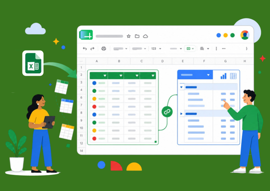 Google Sheets mejora la importación de tablas y tablas dinámicas desde Excel
