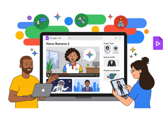 Google Vids y sus Avatares con IA: cómo crear una presencia que sí se siente profesional