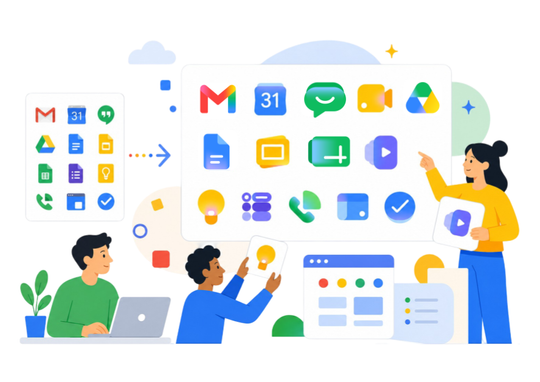 Google Workspace estrena nueva imagen: conoce los nuevos íconos de Gmail, Drive, Calendar y más