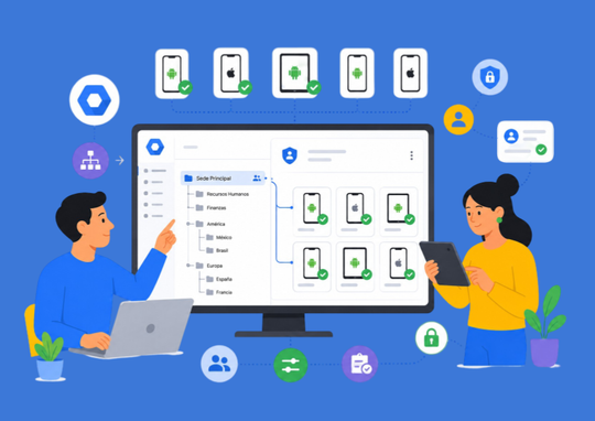 Google Workspace ya permite administrar dispositivos móviles por Unidad Organizativa