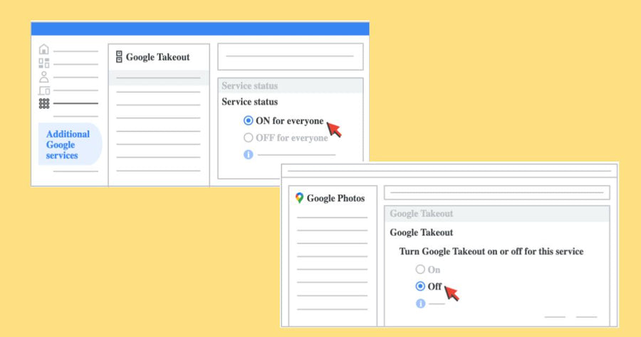 Habrá nuevos controles individuales de Google Takeout para determinados servicios adicionales