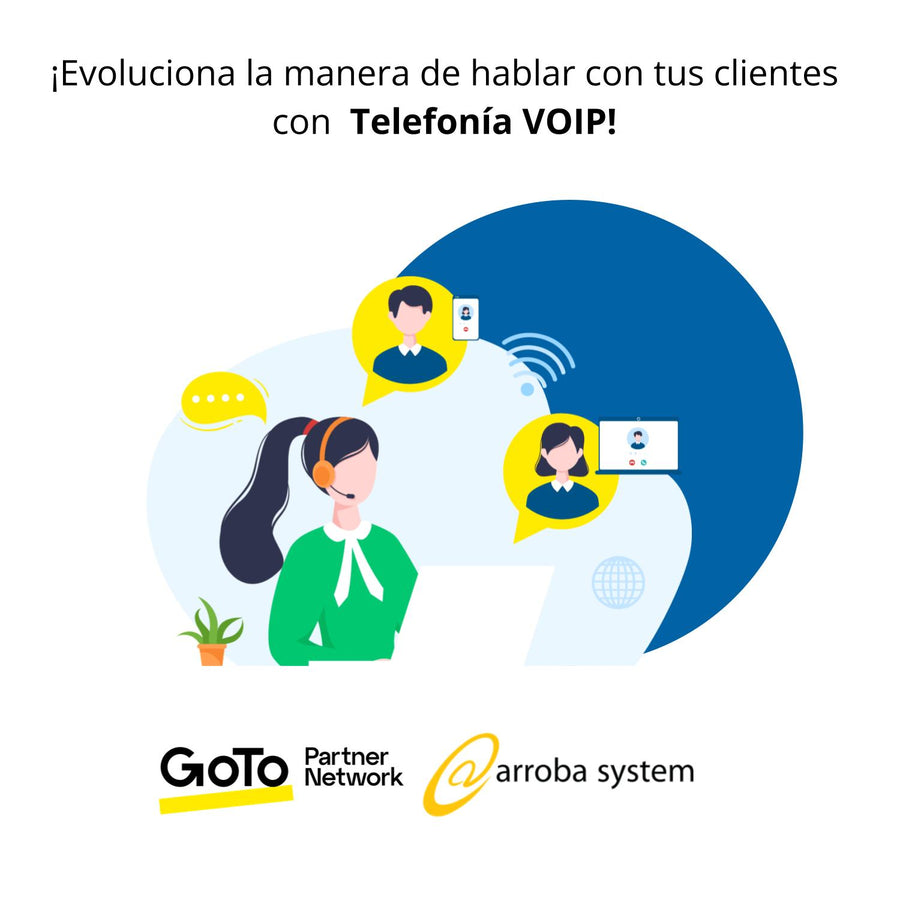 ¡Evoluciona la manera de hablar con tus clientes con  Telefonía VOIP!