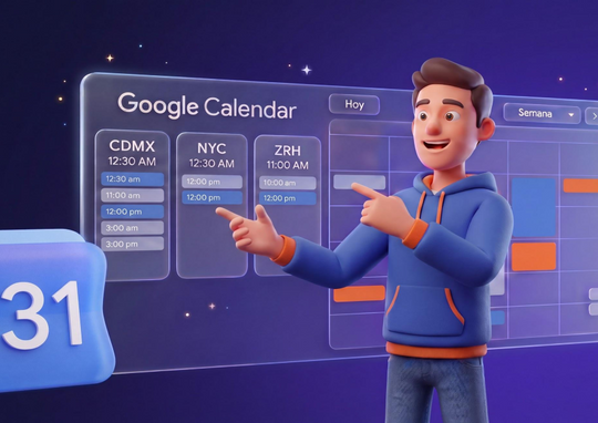La forma más rápida de organizar juntas en diferentes países con Google Calendar
