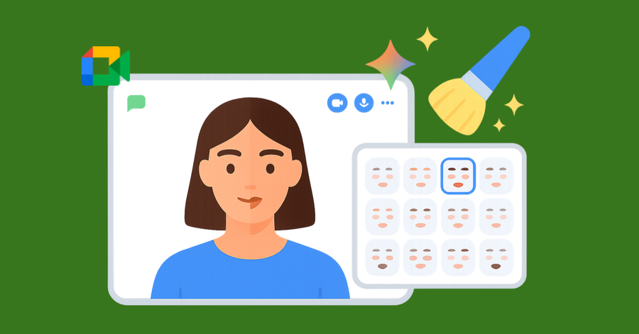 Maquillaje digital en Meet: más expresivo, más tú, menos esfuerzo
