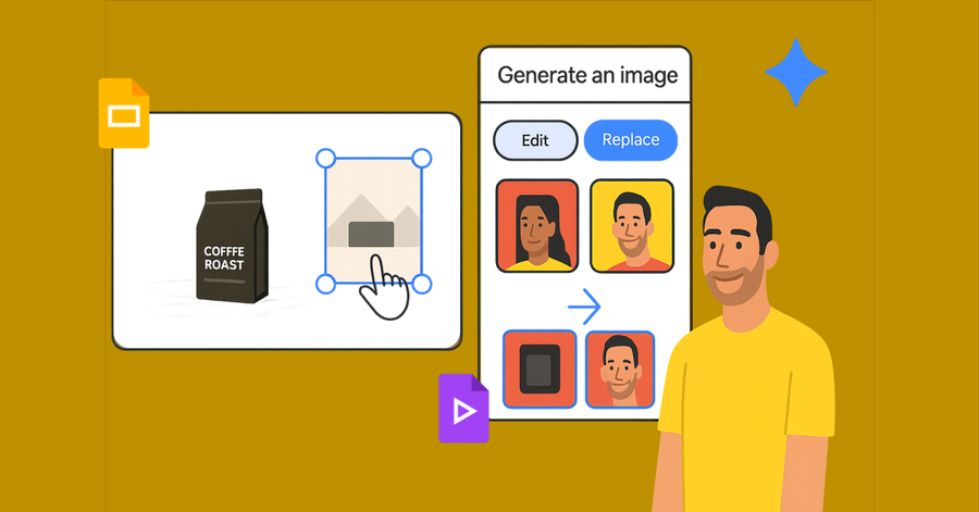 ¿No sabes de diseño? Google Slides y Vids ahora editan tus imágenes con IA