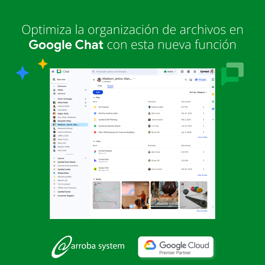 Optimiza la organización de archivos en Google Chat con esta nueva función