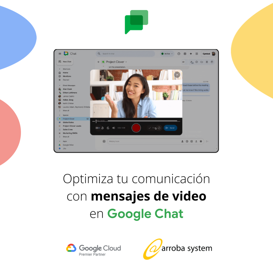 Optimiza tu comunicación con mensajes de video en Google Chat