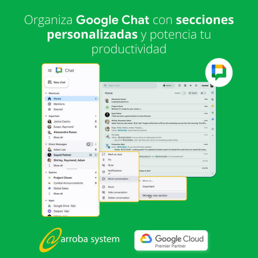 Organiza Google Chat y potencia tu productividad